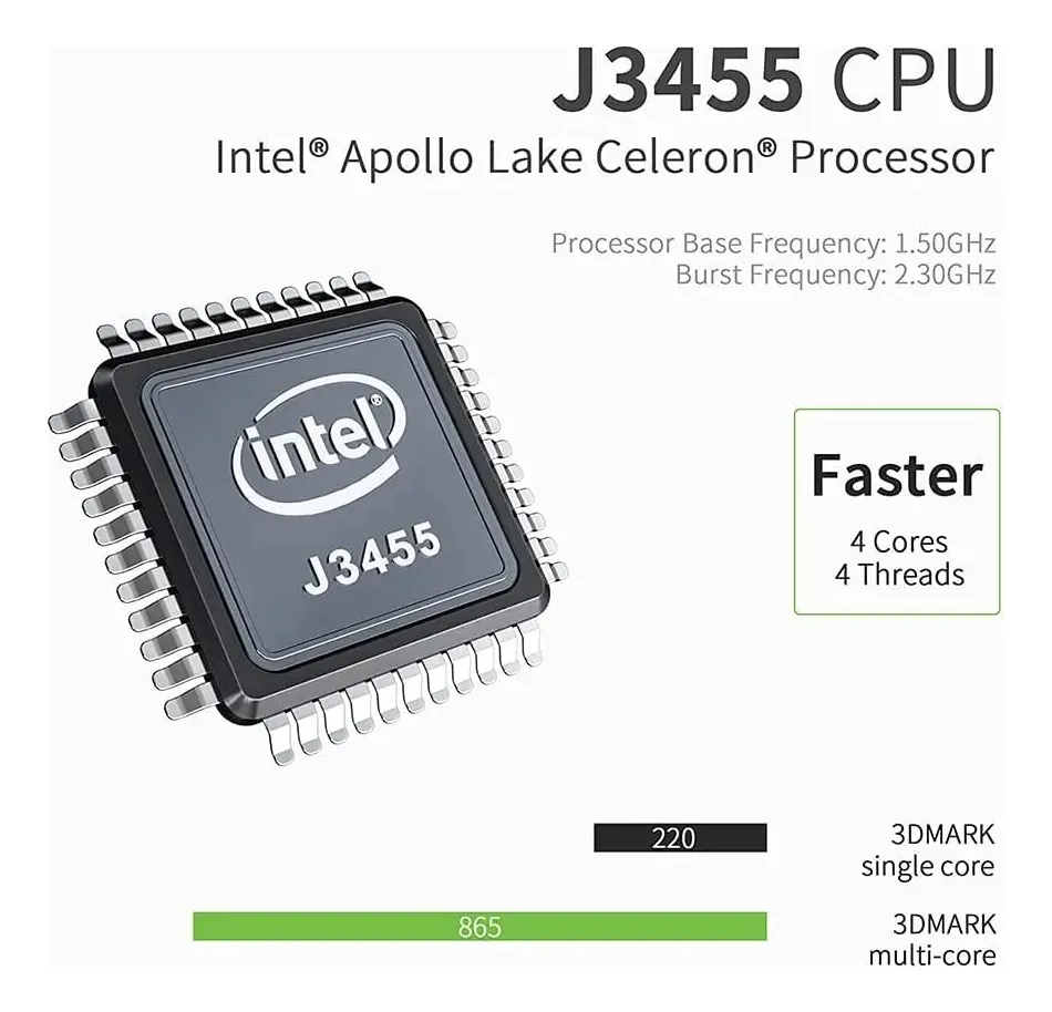 Mini PC Beelink GK35 Intel J3455 8GB RAM SSD 128GB Usado - Imagen 4