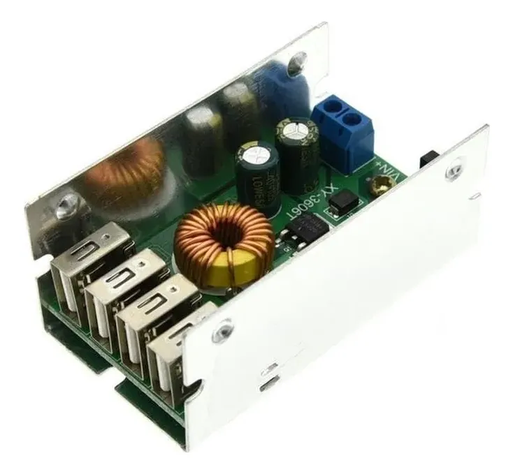 Módulo De Potencia Reductor Dc-dc 24 V/12 V, 5 V, 5 A, Gris 24