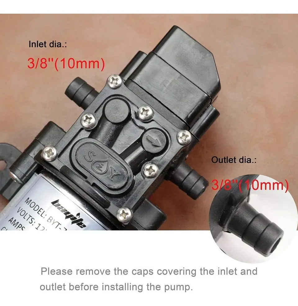 Minibomba De Agua 12v 60w Diafragma De Presión De Agua 12v - Imagen 3