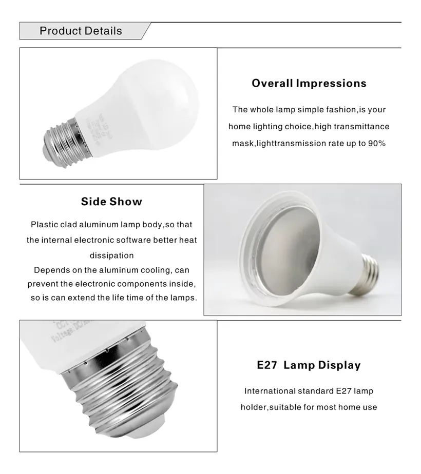 Bombillo LED Inteligente WiFi 110V E27 magic home luz blanca - Imagen 4