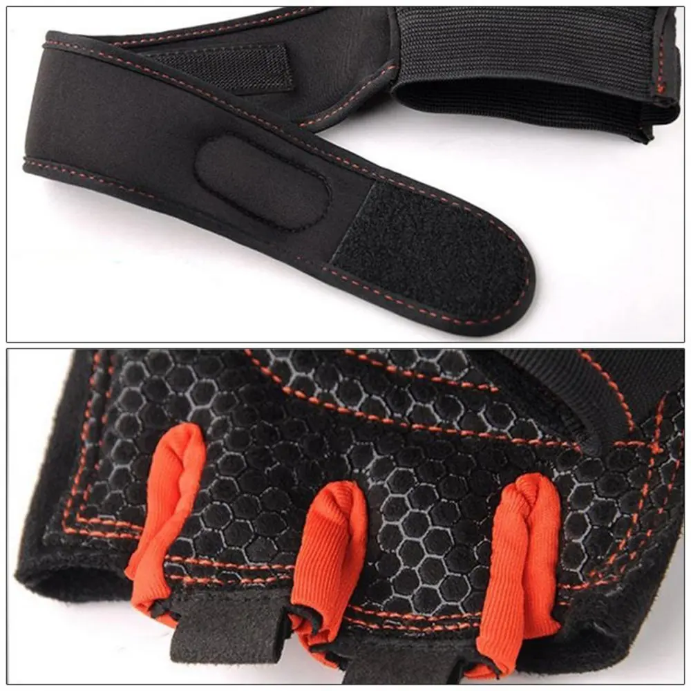 Guantes Deportivos Medio Dedo Antideslizantes Fitness Gimnasio - Imagen 2