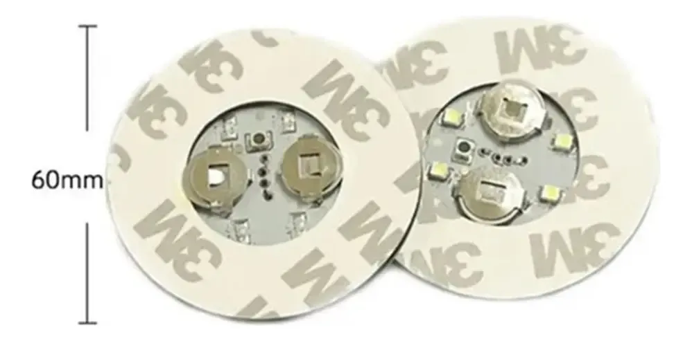 Portavaso Led Calcomania Blanco - Imagen 2