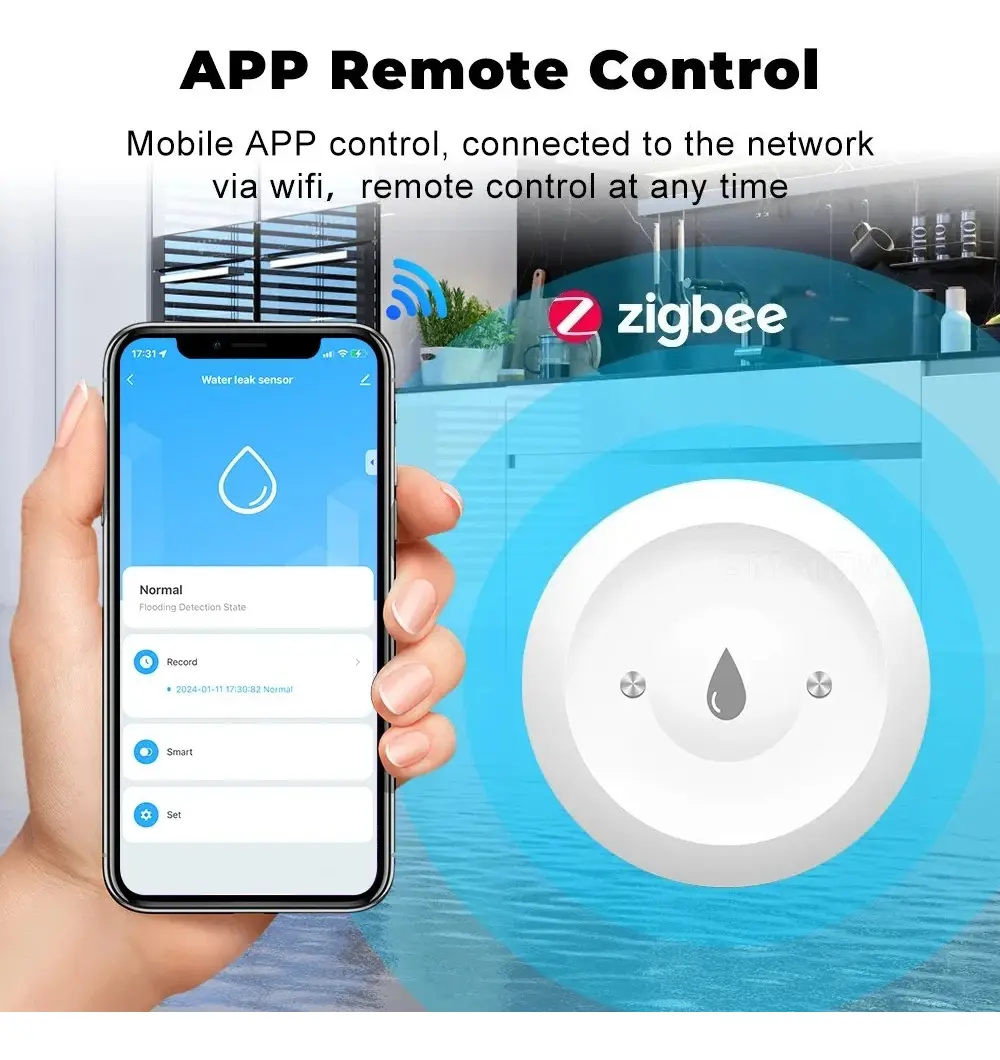 Sensor Fugas Agua Zigbee Tuya - Imagen 4