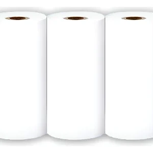Papel Térmico 57x25mm Adhesivo Blanco