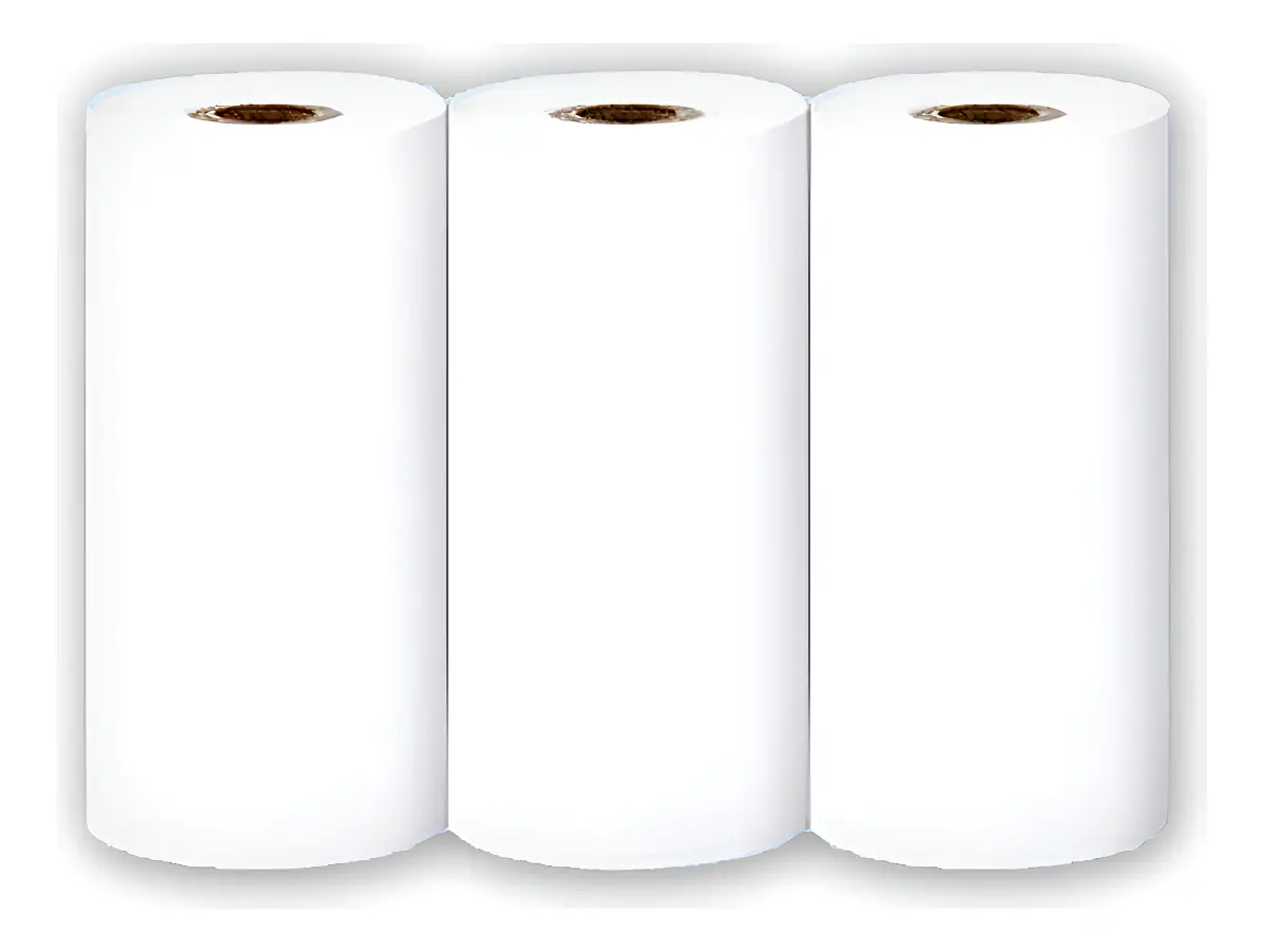 Papel Térmico 57x25mm Adhesivo Blanco