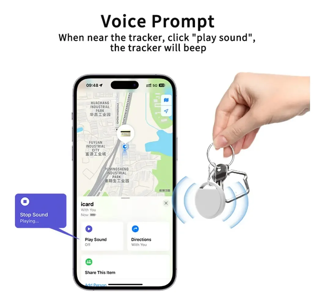 1 Rastreador Bluetooth Gps Inteligente Para Llaves - Imagen 4