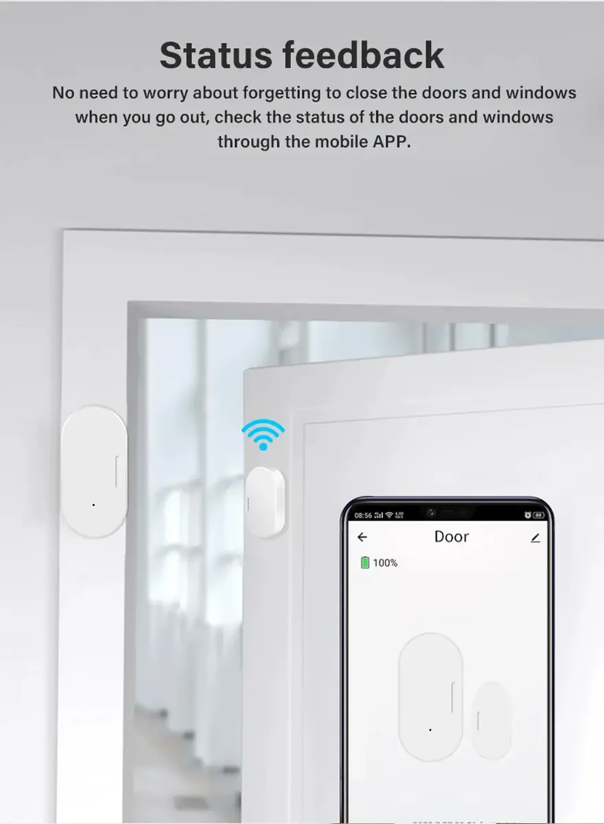 Sensor Puerta Tuya Zigbee Blanco - Imagen 4
