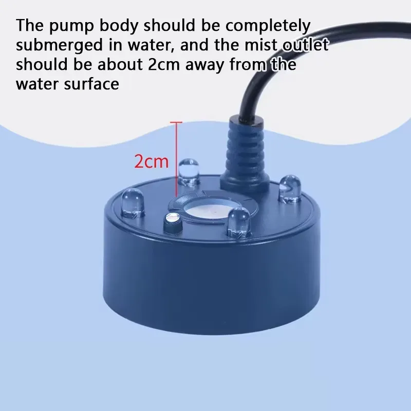 Nebulizador Ultrasónico de Agua 5V USB con Luces LED RGB Negro - Imagen 4