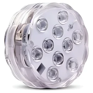 Luz LED RGB Sumergible IP68 con Control Remoto para Piscinas y Decoración