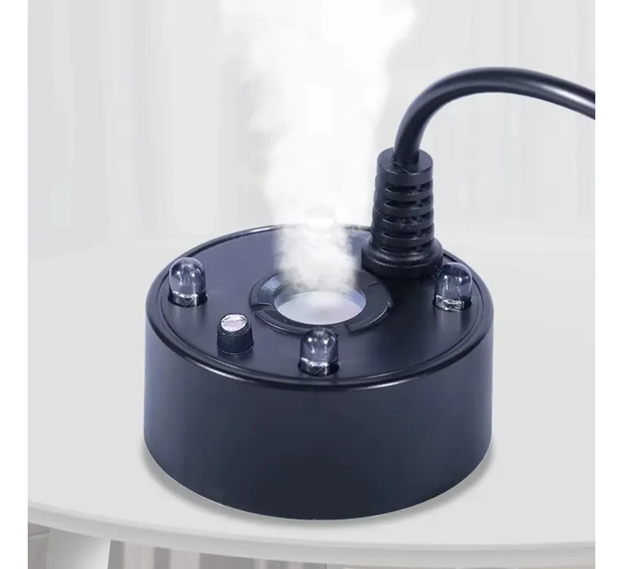 Nebulizador Ultrasónico de Agua 5V USB con Luces LED RGB Negro - Imagen 2
