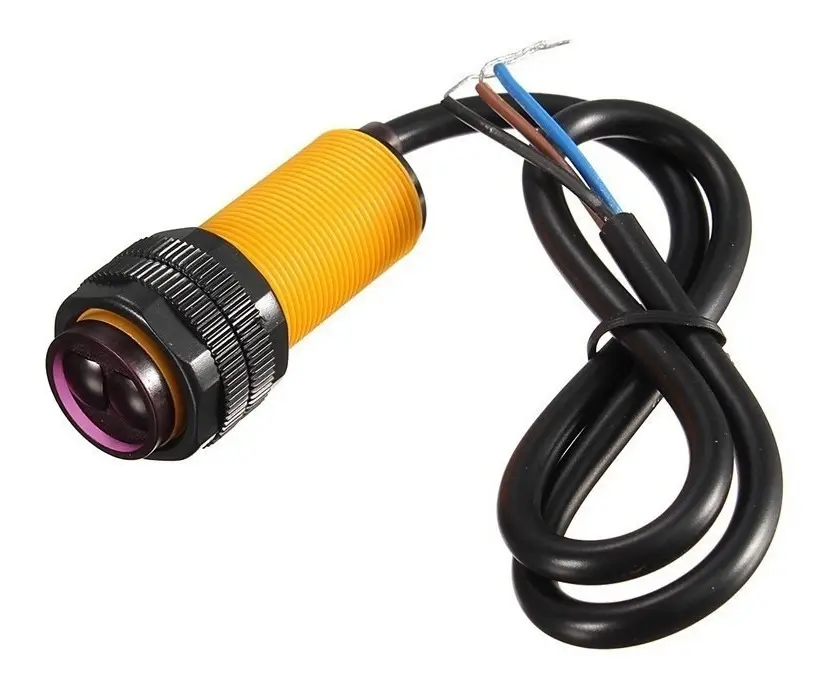 Sensor Fotoeléctrico Infrarrojo E18-D80NK 5V NPN 3-80cm