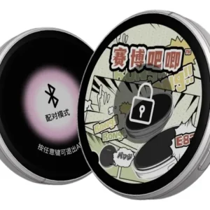 Pantalla Táctil Anime E-badge Display Pin De 1.7 Pulgadas Negro