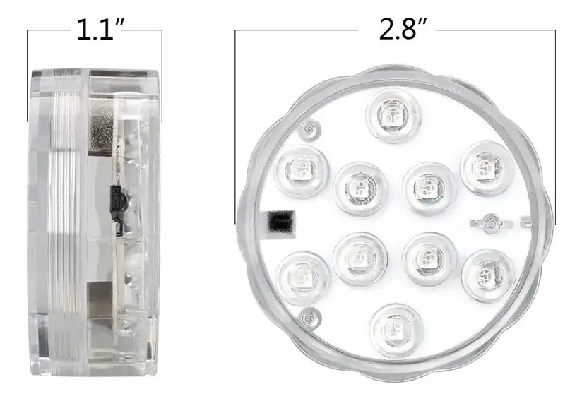 Luz LED RGB Sumergible IP68 con Control Remoto para Piscinas y Decoración - Imagen 3