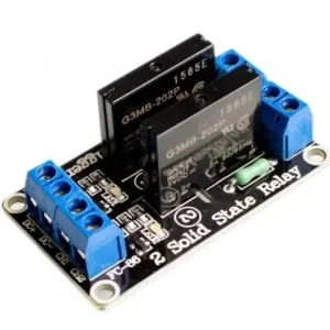Módulo Relé Estado Sólido SSR 2 Canales 5V 240V AC 2A – Nivel Bajo