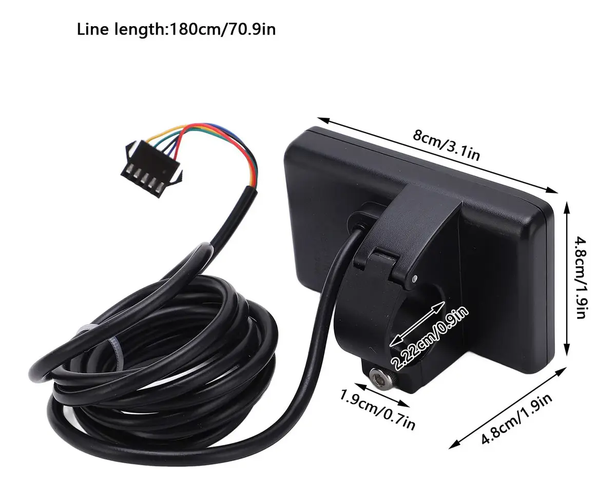 Pantalla LCD S866 3.1 Pulgadas Bicicleta Eléctrica 24V 36V 48V - Imagen 3
