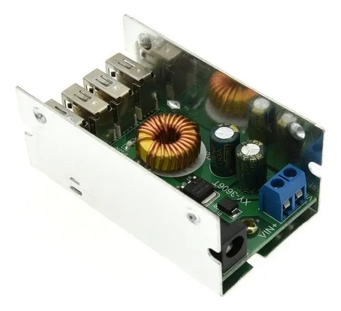 Módulo De Potencia Reductor Dc-dc 24 V/12 V, 5 V, 5 A, Gris 24 - Imagen 2
