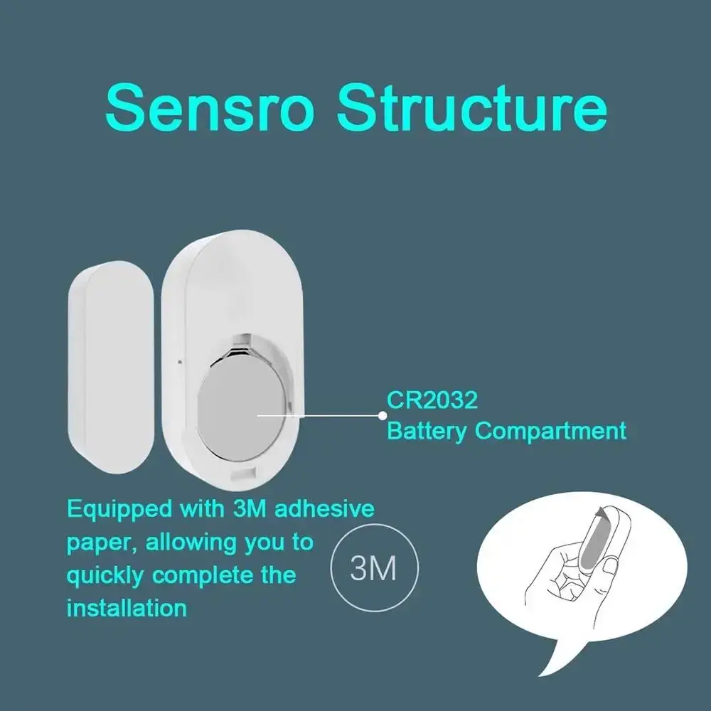 Sensor Puerta Tuya Zigbee Blanco - Imagen 3