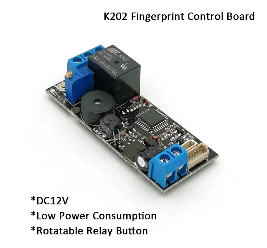Placa De Control De Huella Dactilar K202 + R503 Dc12v - Imagen 2