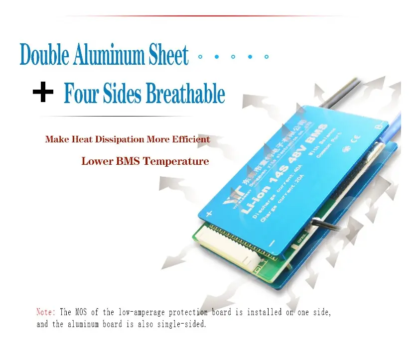 Bms Yit 13s 48v, 20a Li-ion - Imagen 2