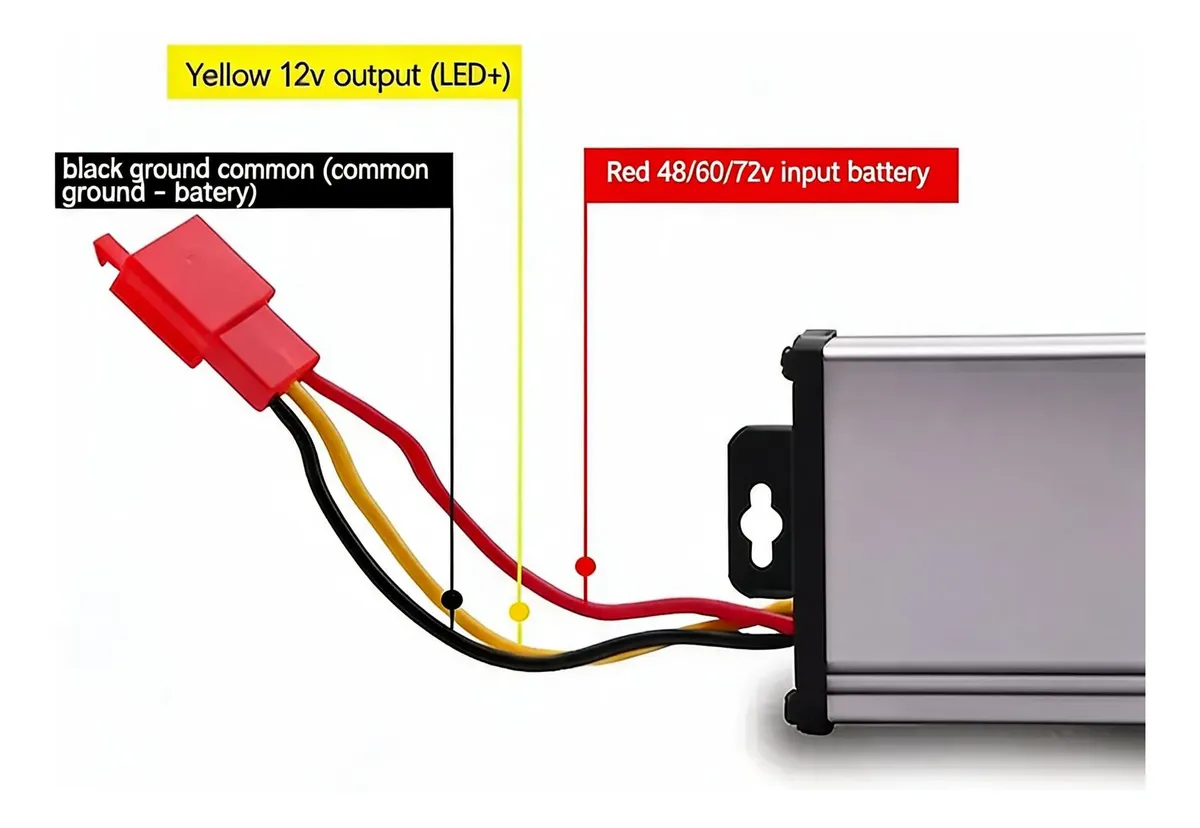 Convertidor Dc 36v 48v 72v A 12v 20a - Imagen 4