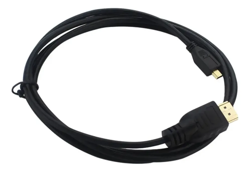 Cable Micro HDMI a HDMI 1 Metro Macho a Macho Negro - Imagen 2