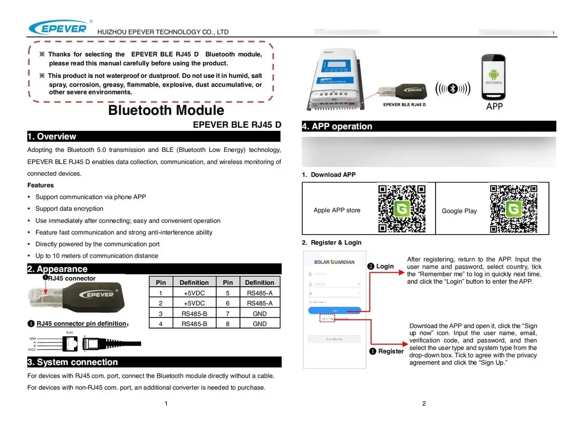 Epever Wifi Rj45 Monitoreo - Imagen 4