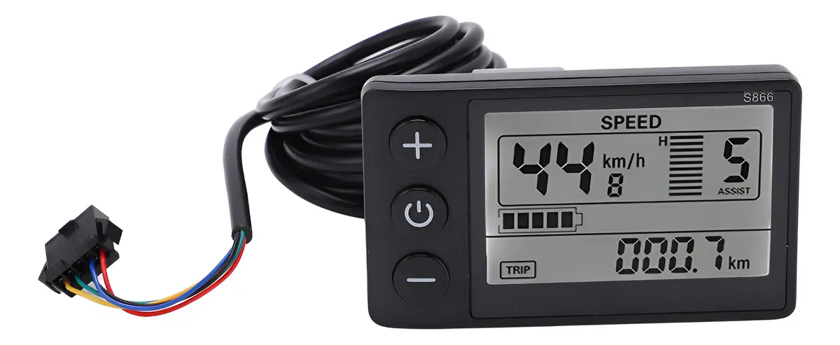 Pantalla LCD S866 3.1 Pulgadas Bicicleta Eléctrica 24V 36V 48V