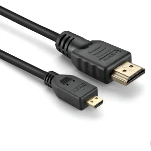 Cable Micro HDMI a HDMI 1 Metro Macho a Macho Negro
