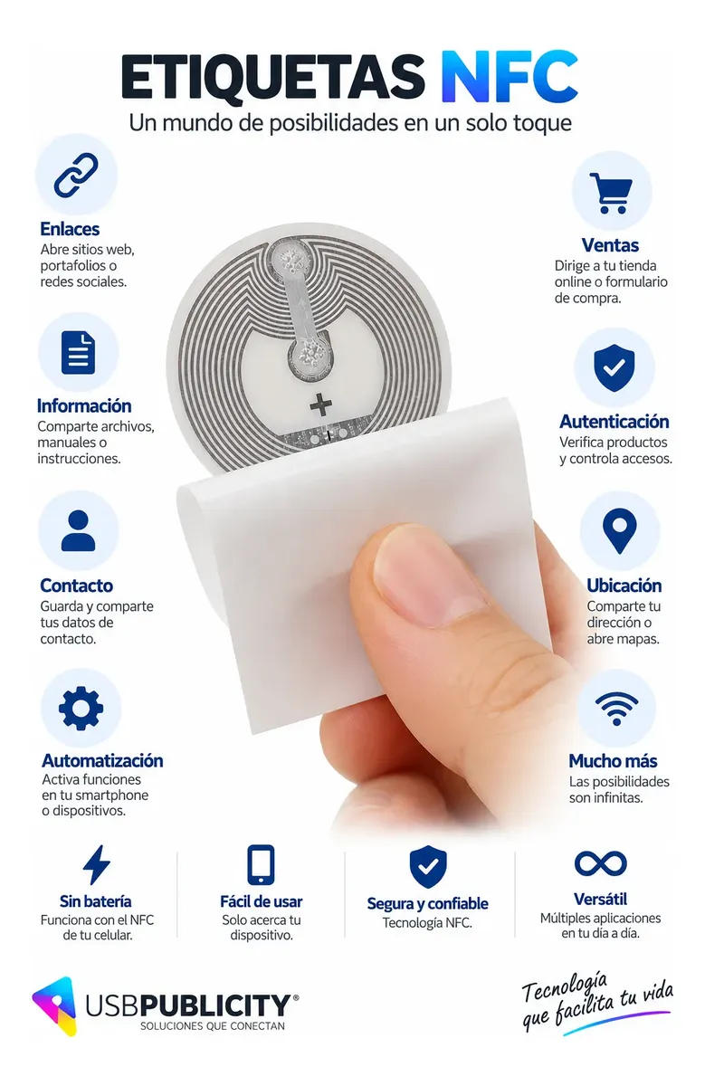 Etiquetas Adhesivas NFC NTAG213, pack 10 uni - Imagen 6