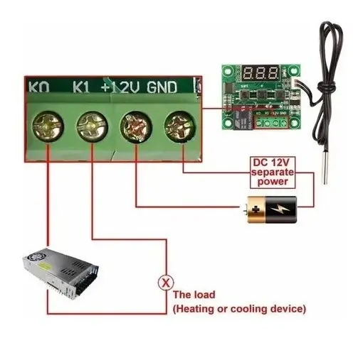 Controlador De Temperatura Digital Oem W1209 12v - Imagen 3
