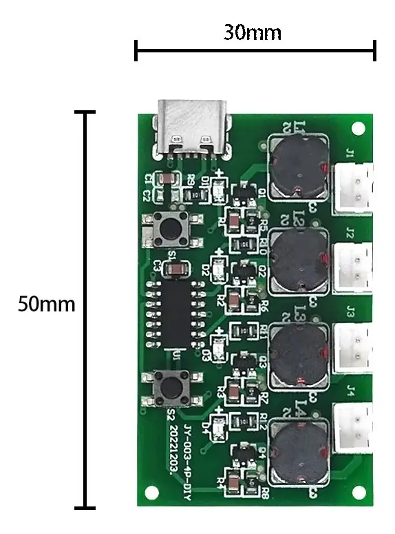 Módulo Humidificador 4 Vias Efecto Nebulizador - Imagen 3